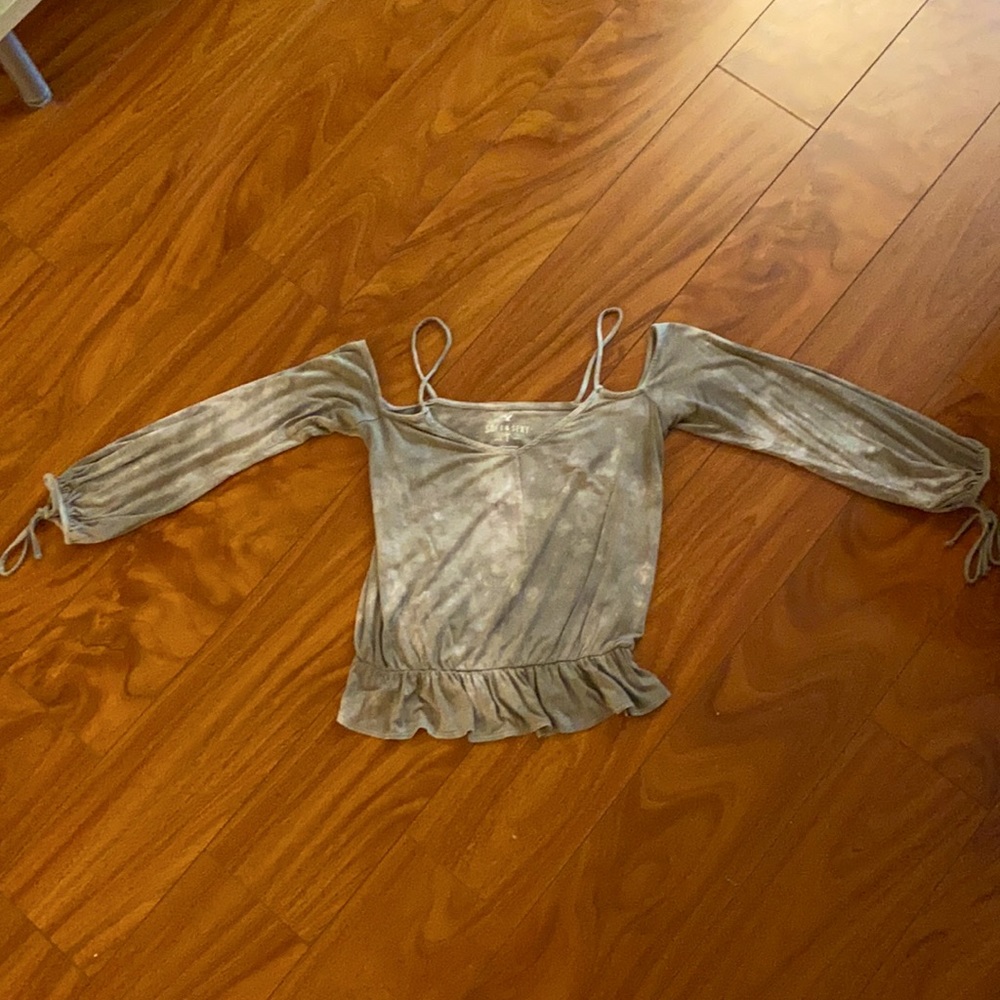 Aero soft and sexy off the shoulder shirt